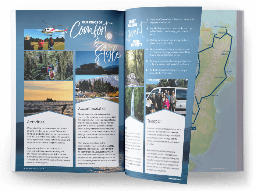 New Zealand Hiking Trails Brochure