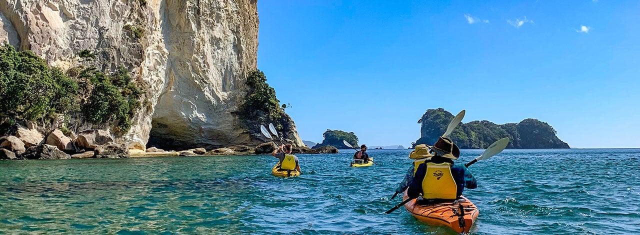 sweet north kayaking cathedral cove fitness