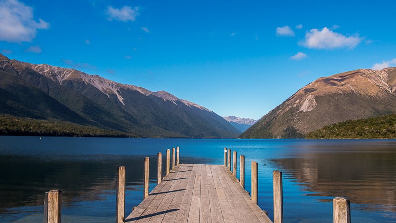 Hiking New Zealand South Island - Lake Rotoiti, Tasman