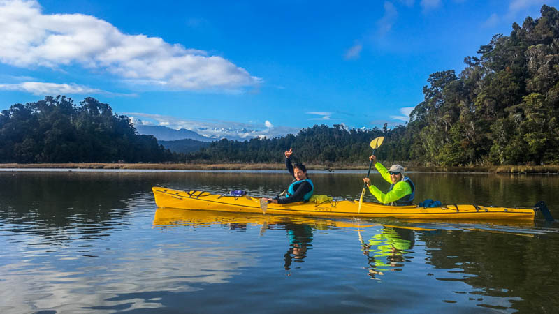 Top things to do in New Zealand - go kayaking on Okarito Lagoon