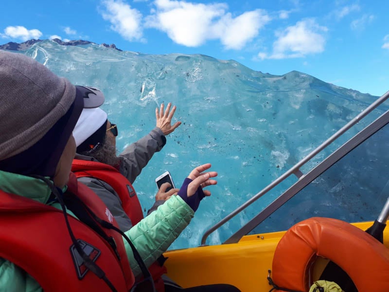 What is there to do in New Zealand that's a bit different? Take a zodiac boat to the Tasman Glacier