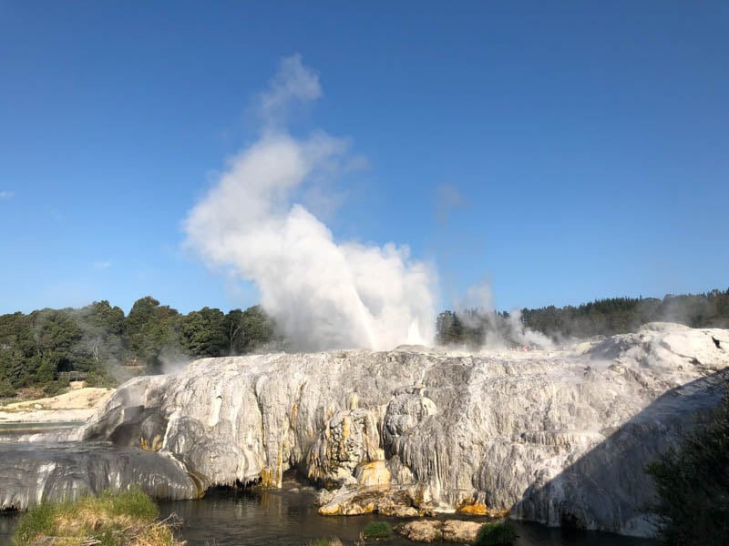 Discover geothermal activity and geysers