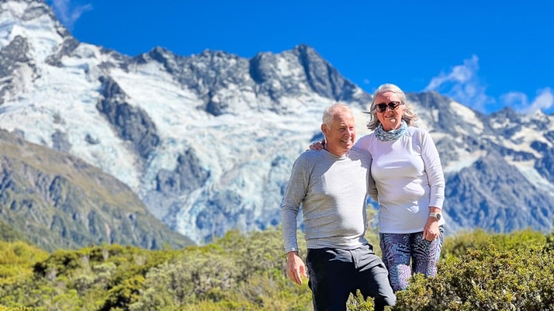 Happy Couple in Mount Cook