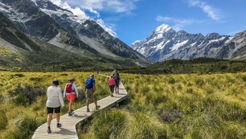 Guests on Hooker Valley Track3
