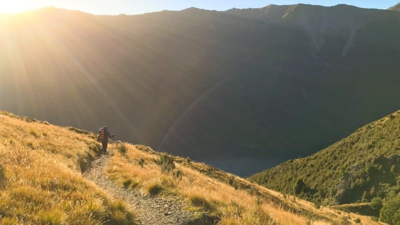 Hiking to Bushline Hut in Nelson Lakes National Park
