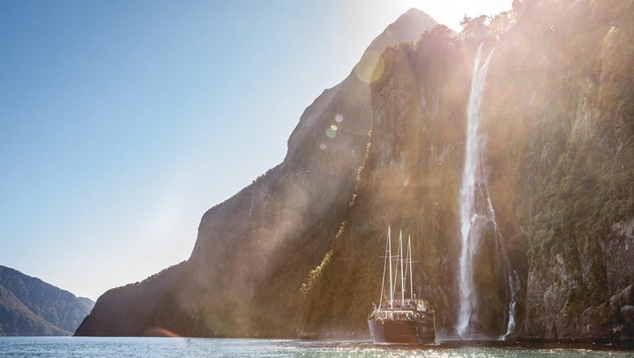 Milford Sound on a tour of New Zealand
