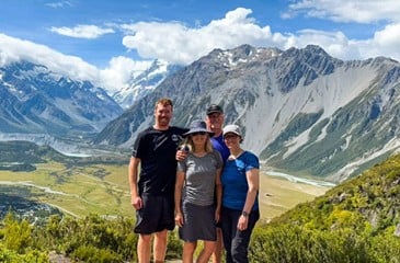 PS Red Tarns Mt Cook Ryan and Guests