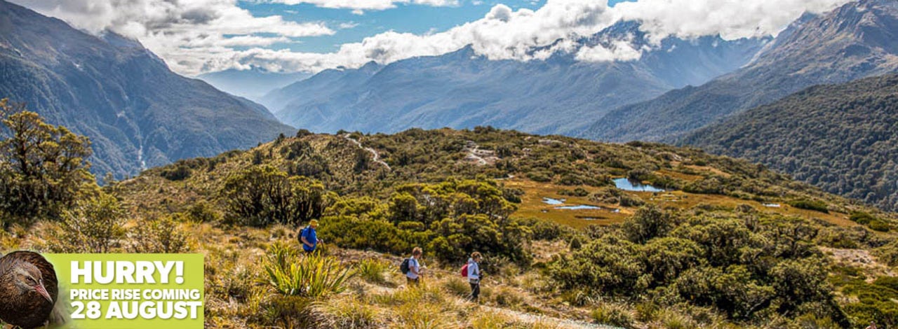 Walking Key Summit Trail Fiordland CTA Prise rise