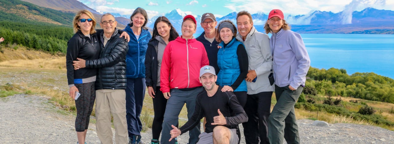 Group Lake Pukaki Mt Cook