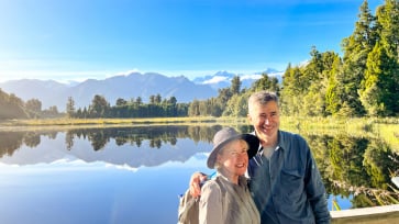 4. Guest couple at Lake Matheson