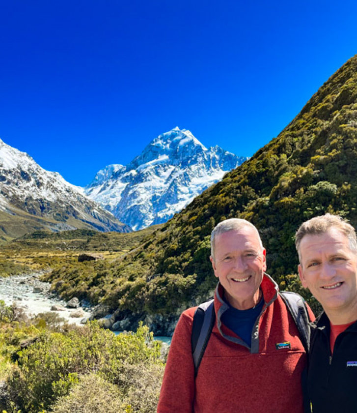 7. Hooker Valley views and happy guests