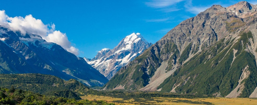 Aoraki/Mt Cook, the highest mountain in New Zealand