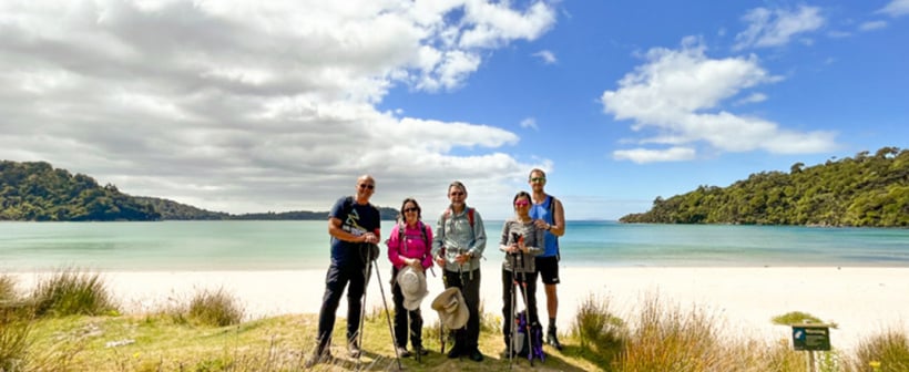 8. Group picture Beach front Stewart Island 2