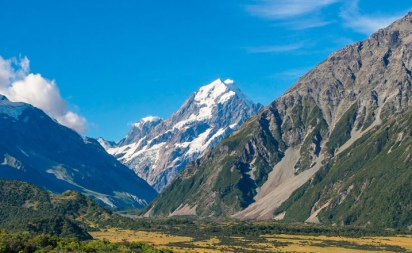 Aoraki/Mt Cook, the highest mountain in New Zealand