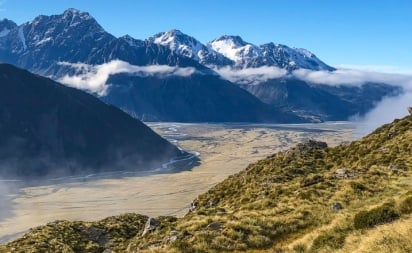 New Zealand day hike Sealy Tarns