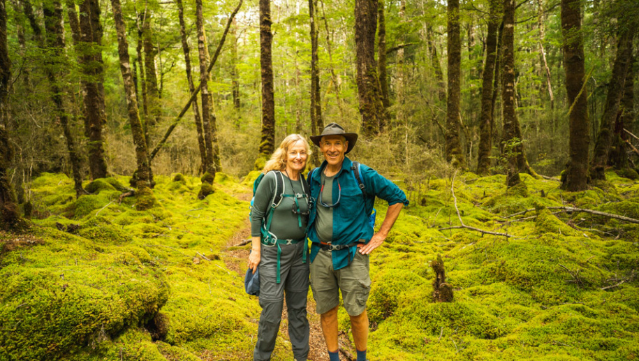 1. Happy couple in beech forest Kepler Track