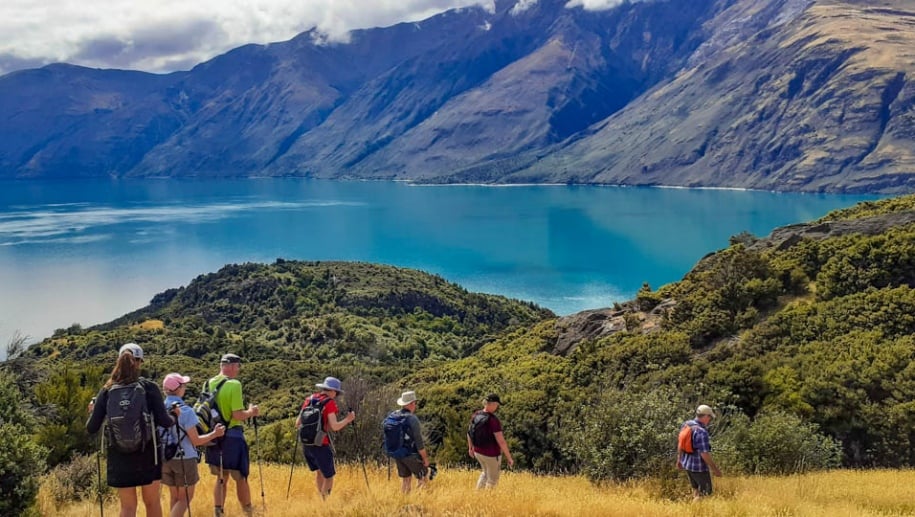 Exploring Lake Wanaka on a luxury New Zealand Walking Tour