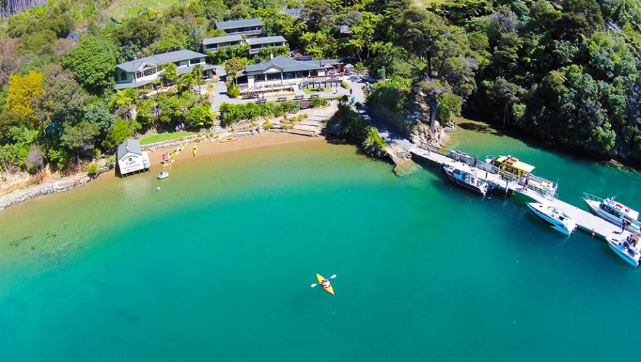 Stay at the Lochmara Lodge on a relaxed and active adventure New Zealand