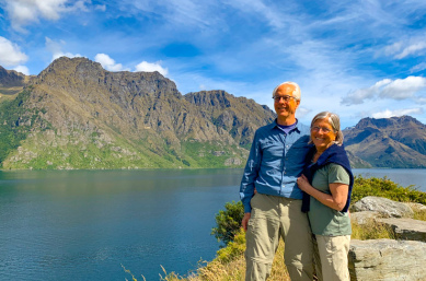 3. Happy guest couple Lake Whakatipu