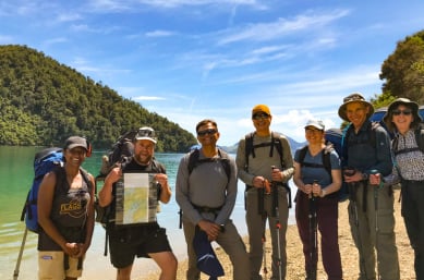 6. Guide and guests Nydia Track