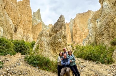 Exploring Omarama Clay Cliffs