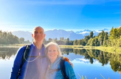 Guest couple Lake Matheson copy