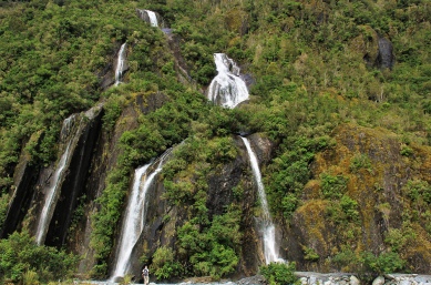 Waterfalls on a New Zealand adventure tour