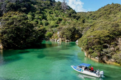 Eco boat tours in Abel Tasman on the best New Zealand adventure tours