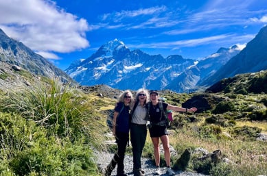 guides Kate and Shona in Mt Cook National Park GE27JAN25