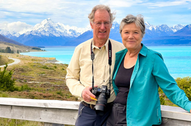 mt cook tekapo couple