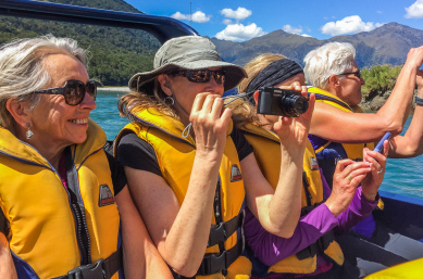 people happy jetboat wilkin river otago