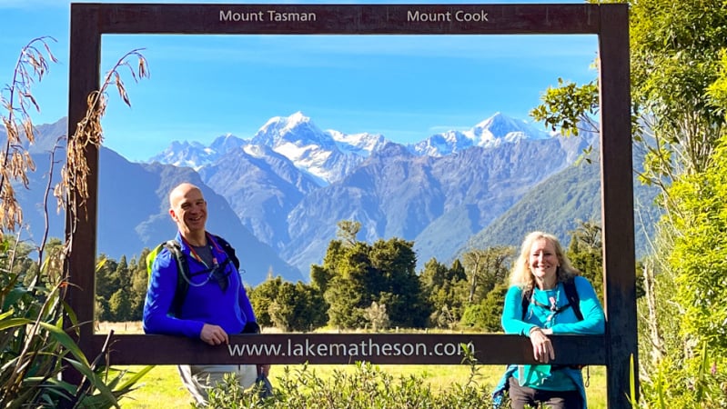 Our guests exploring the Southern Alps in April. 