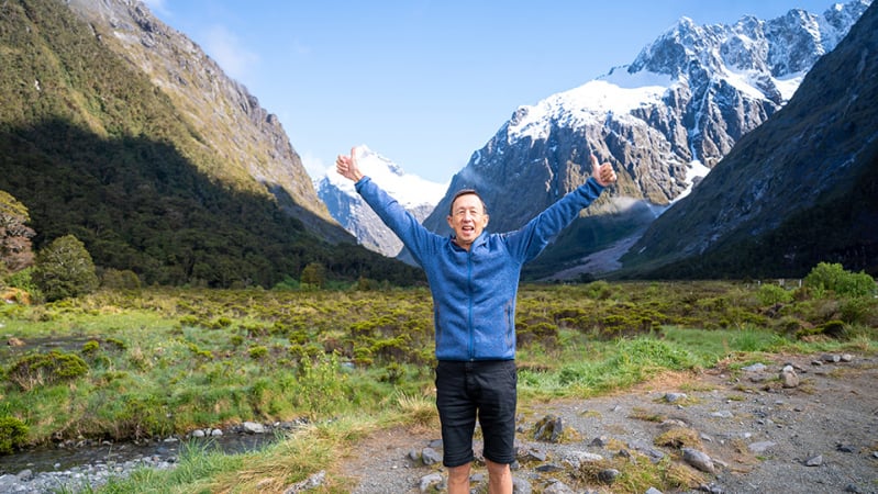 Exploring Fiordland National Park on a small group tour.