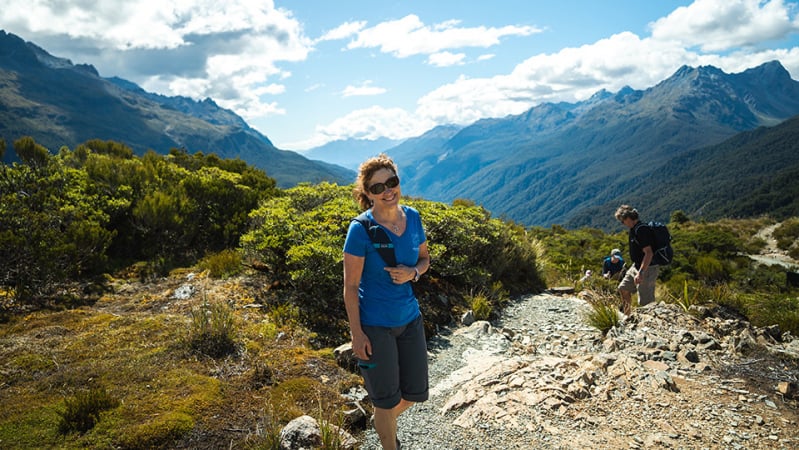 Routeburn Track solo guest hiking key summit