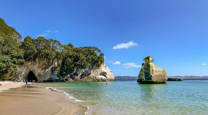 Cathedral Cove New Zealand beach