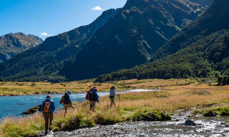 Backcountry hike in Mt Aspiring National Park