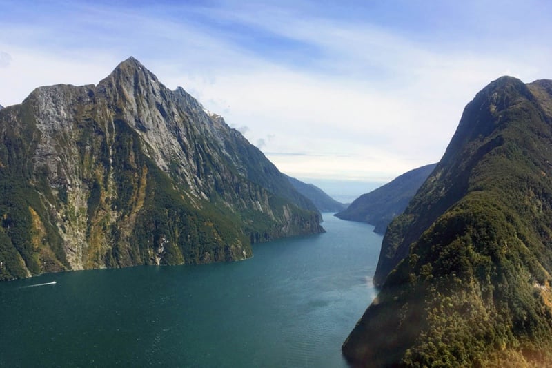 Milford Sound from the air