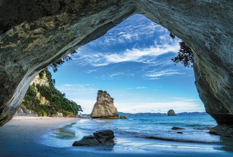 Explore the beauty of Cathedral Cove.