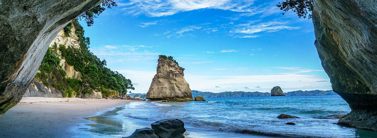 Exploring Cathedral Cove New Zealand Trails