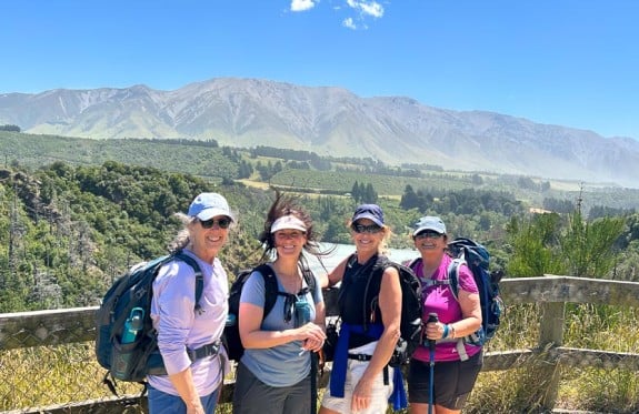 guests hiking Rakaia Gorge Walkway KC22DEC25