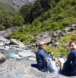hikes relaxing by arthurs pass river