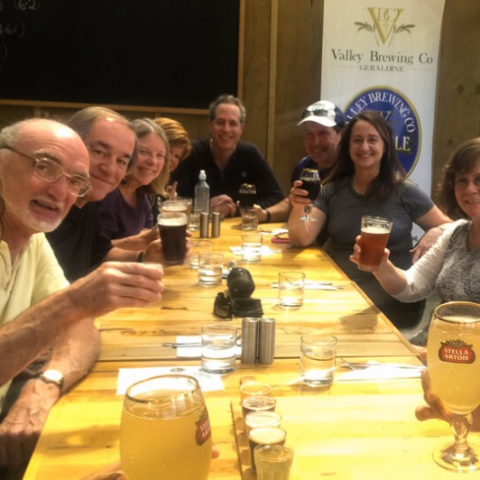 Beers at Valley Brewing Company, Geraldine Canterbury New Zealand