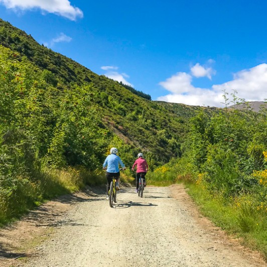 Biking through Arrowtown