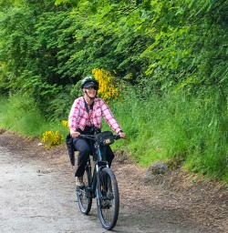Biking through Arrowtown