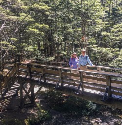 Couple on a Bridge at Otago, New Zealand