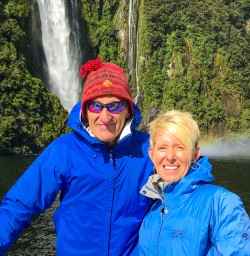 Couple enjoying Milford Sound