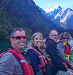 Cruising through Milford Sound