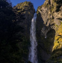 Devils Punchbowl falls, Canterbury New Zealand
