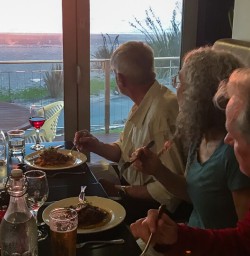 Dinner at Punakaiki, West Coast New Zealand