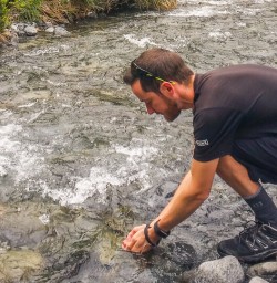 Drinking natural water in New Zealand